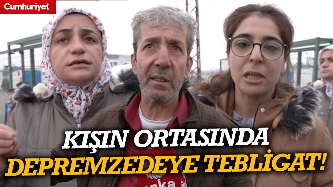 Kış ortasında depremzedeye tebligat! “Bu hangi vicdana sığar?”