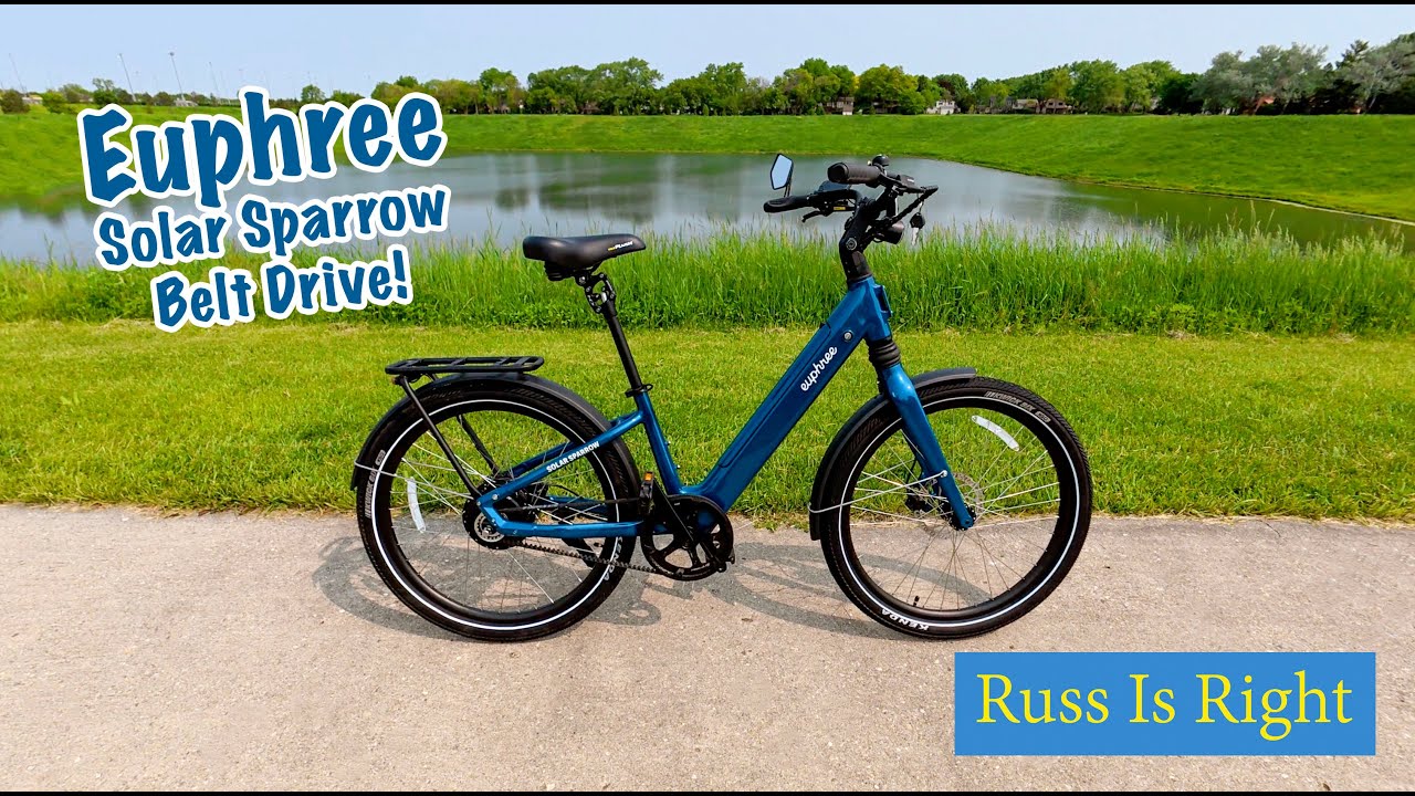 Euphree Solar Sparrow - Lightweight, Belt Drive Commuter Styled Ebike!