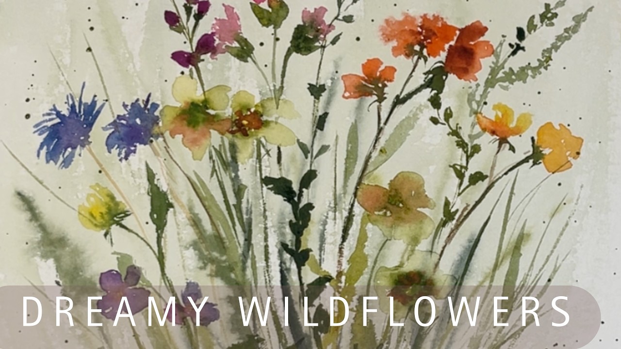 Dreamy Wildflowers 🌿 Loose Watercolor Floral Tutorial for Beginners