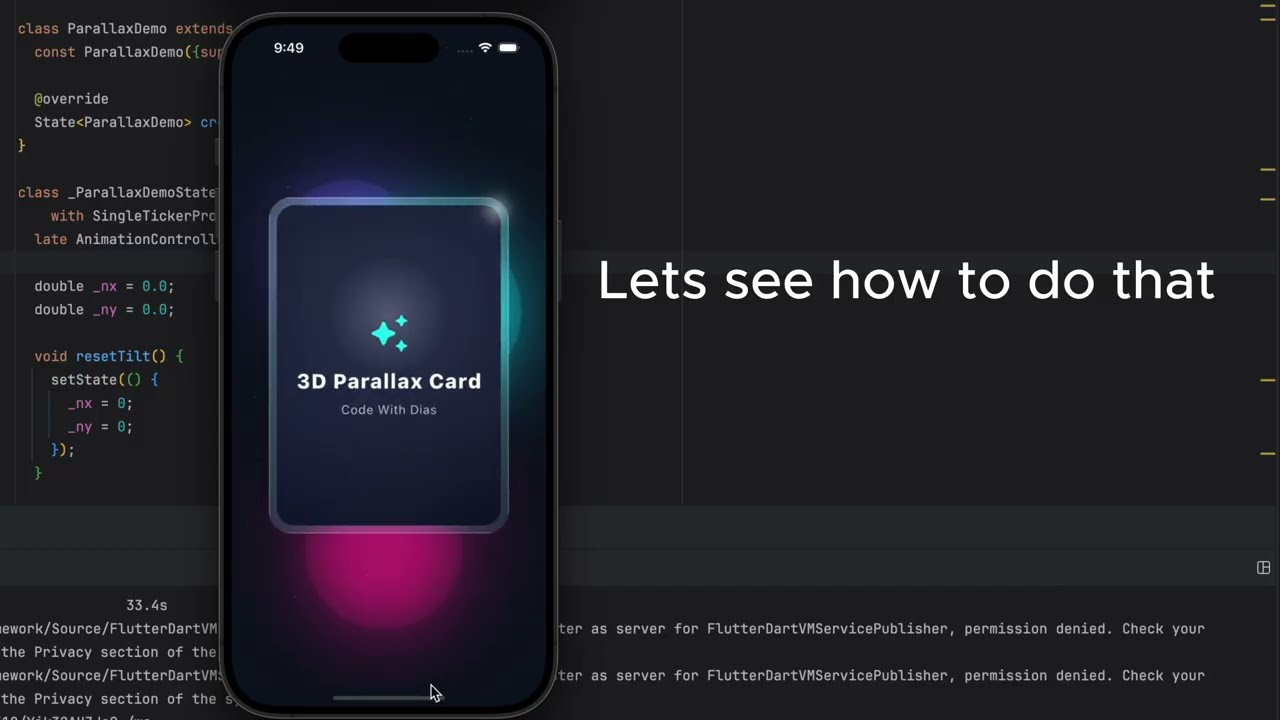 Flutter 3D Parallax Card Tutorial: Build Stunning UI Animations with Dart
