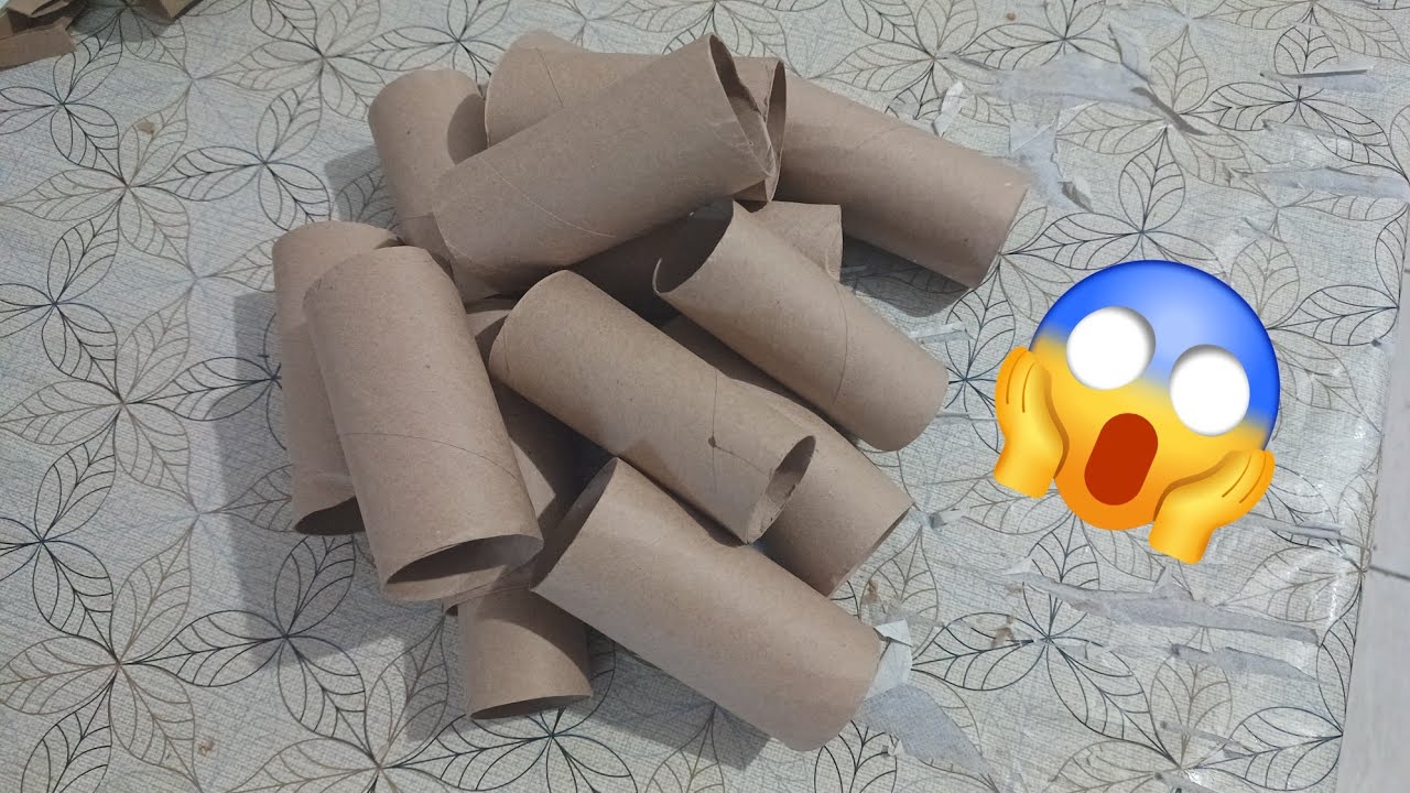 Peguei rolo de papel higienico fiz esse artesanato vendi tudo todos amaram