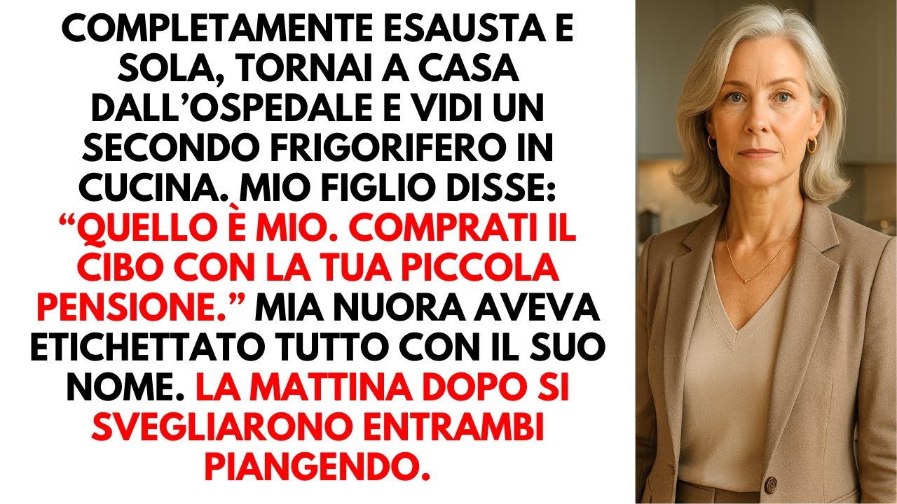 Sono tornata a casa esausta dall’ospedale, ho aperto il frigo — poi ho sentito qualcosa di terribile