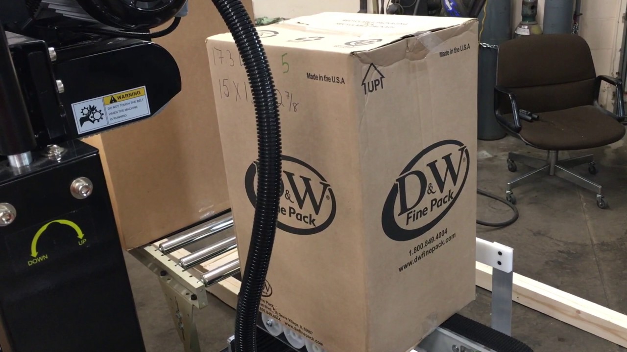 Box Taper with Check Weigher and Box Rotate