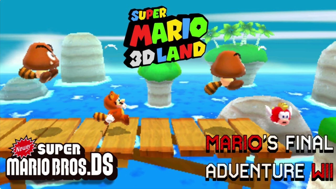Super Mario 3D Land Beach Mashup