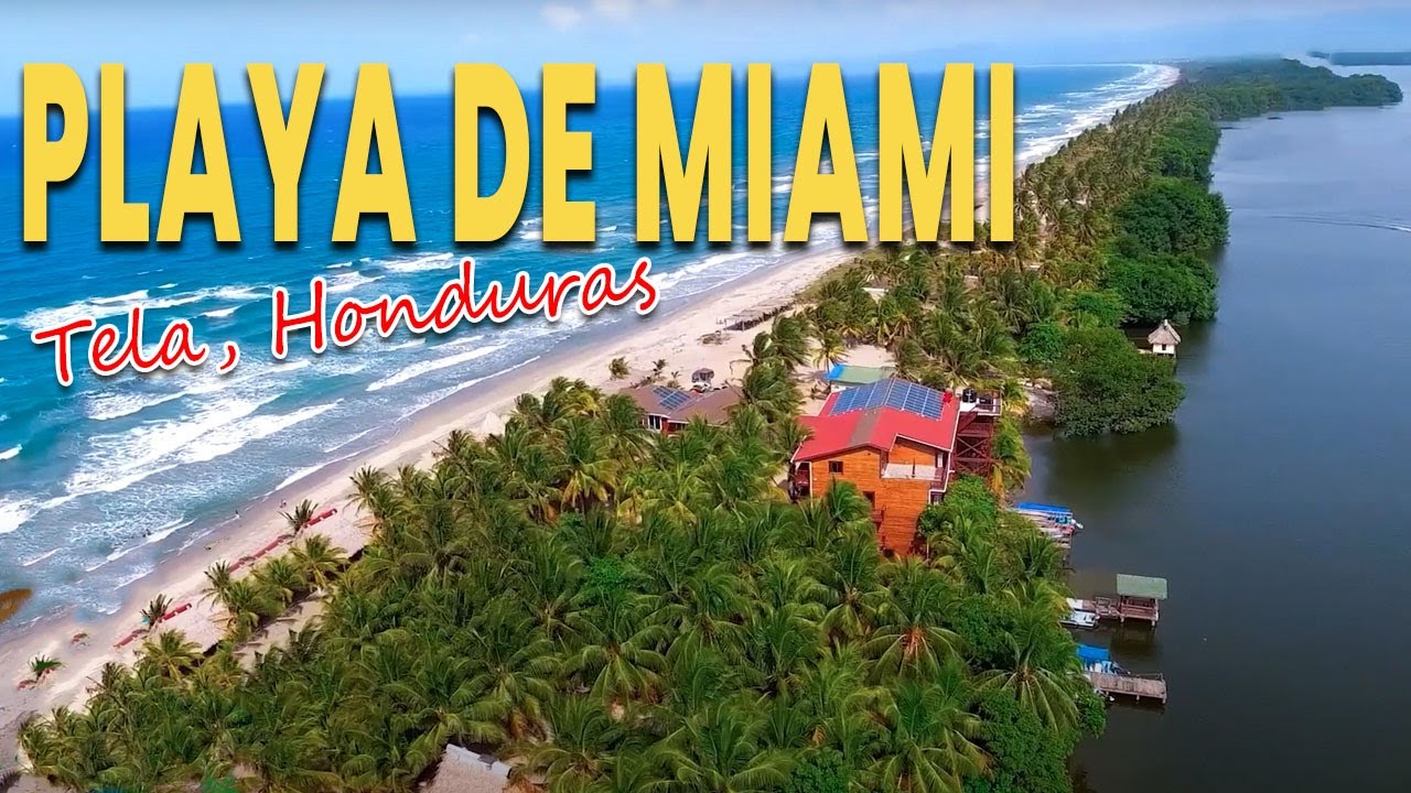Conociendo las Playas de Miami Tela.. 4K Adventure in Miami