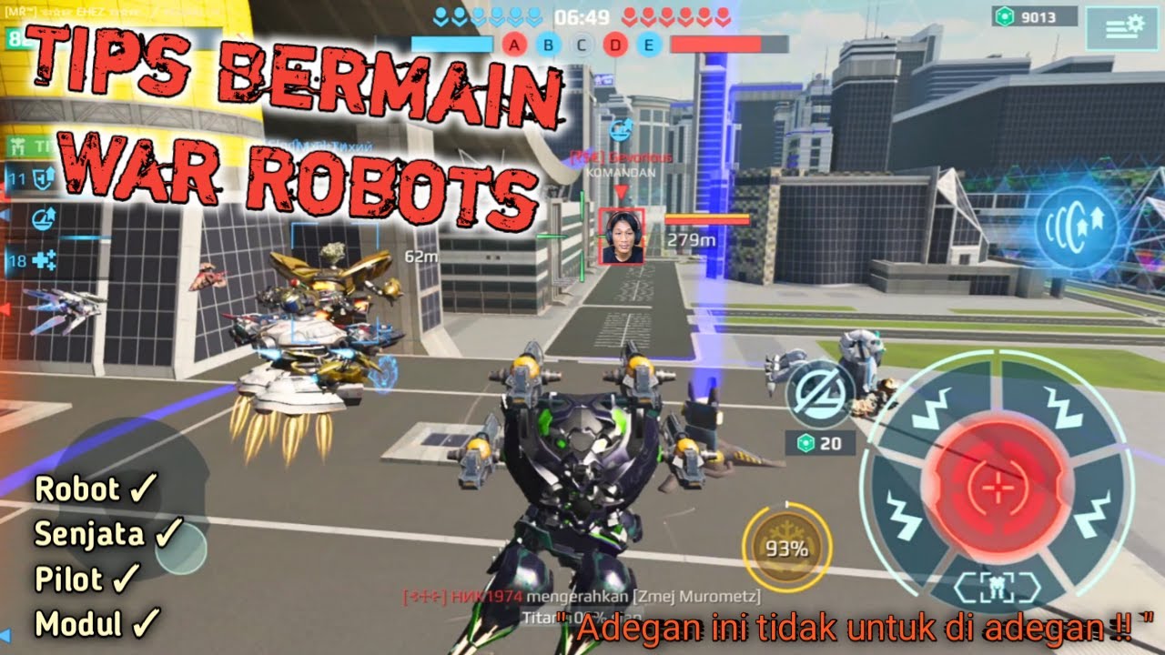 TIPS-TIPS BERMAIN WAR ROBOTS. Tutorial By Ehez Gim
