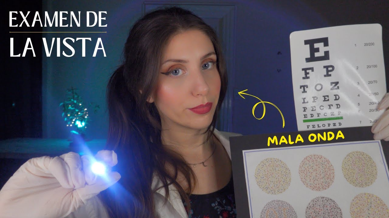 ASMR • Examen de LA VISTA COMPLETO con Dra MUY mala onda! Roleplay