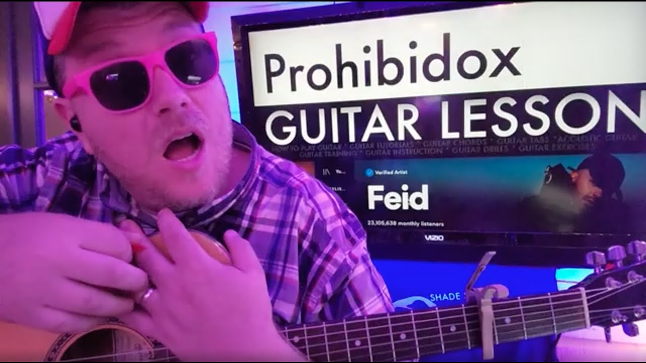 How To Play Prohibidox - Feid Guitar Tutorial (Beginner Lesson!)