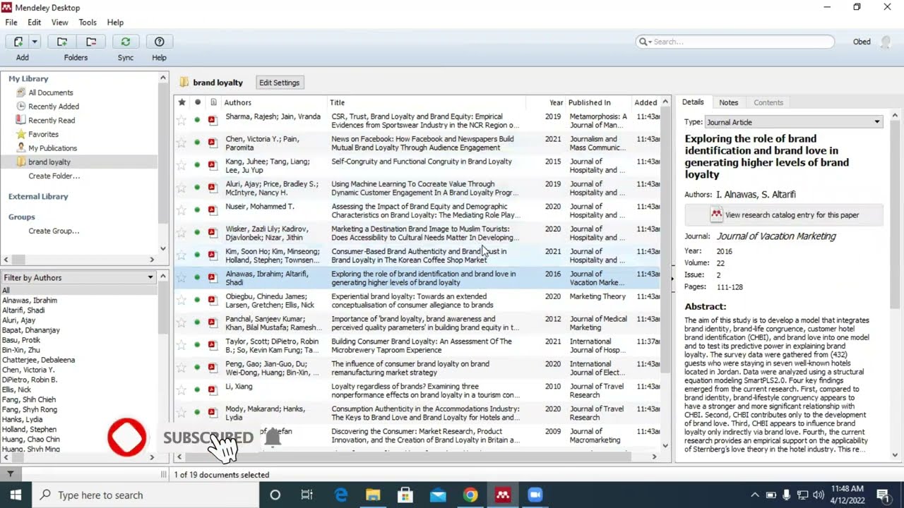 Adding files to your Mendeley desktop software