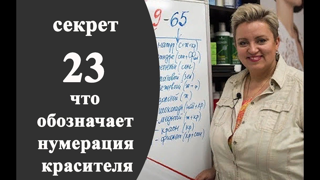 Секреты колориста от Тани Шарк. Секрет №23. Что обозначают цифры на профессиональном красителе.