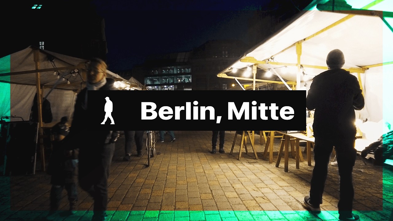 Berlin, Mitte 🇩🇪 Night Walking Tour Hackescher Markt | Outside Walker