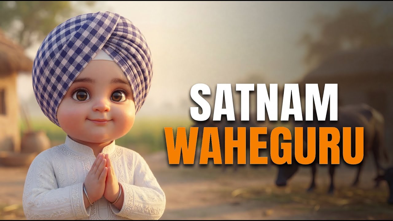 Satnam Waheguru 🙏 | Learn 10 Guru Sahiban Names | Sikh Kids Devotional Video | Nanha Singh