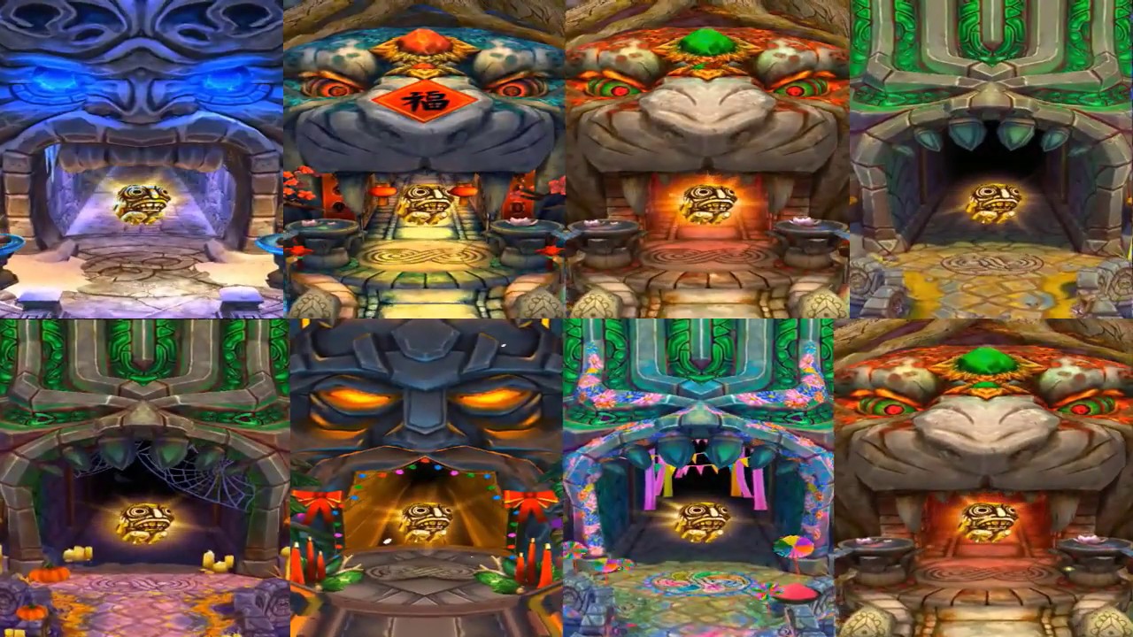 Temple Run 2 All 8 Maps Together