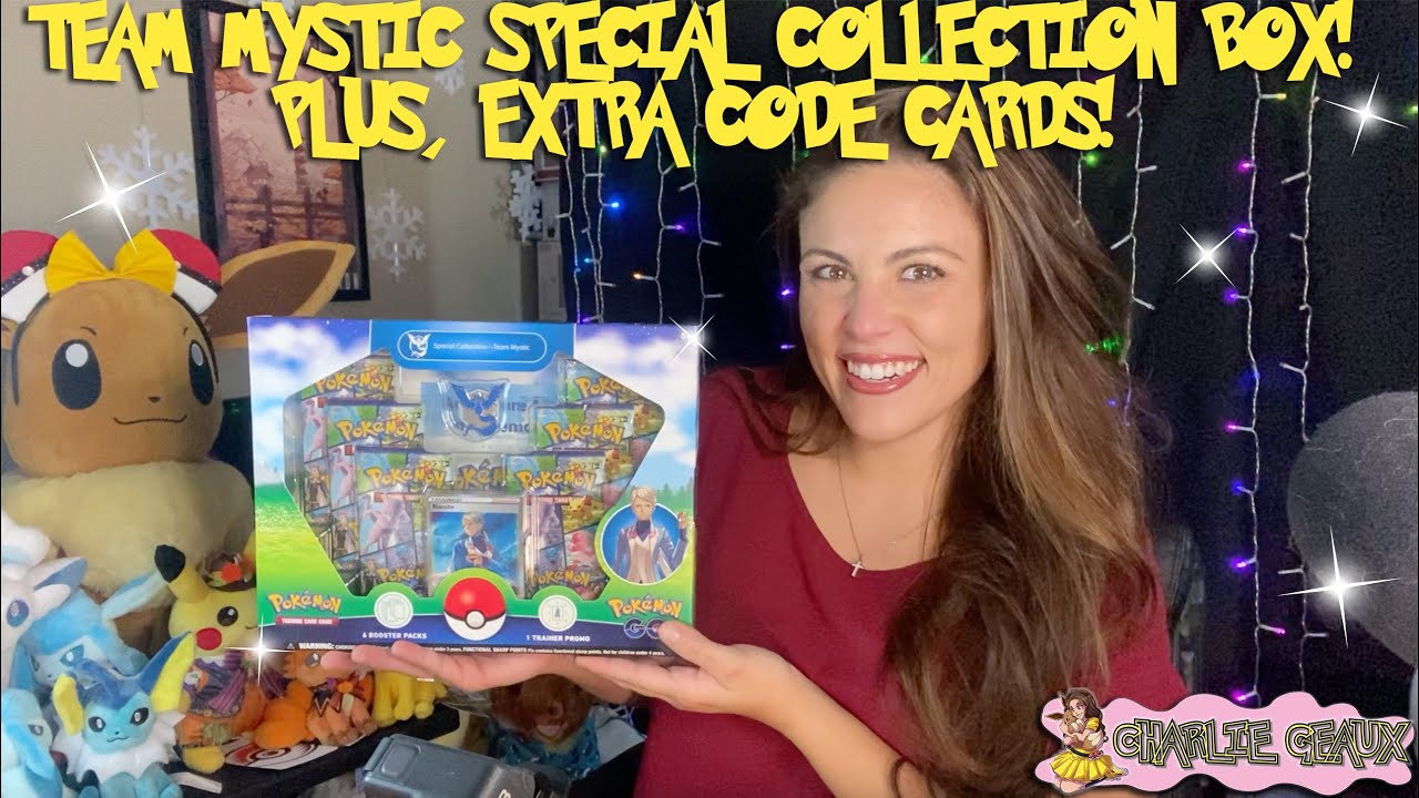 POKEMON GO SPECIAL COLLECTION TEAM MYSTIC BOX...PLUS ALL THE CODE CARDS FROM LAST WEEK!