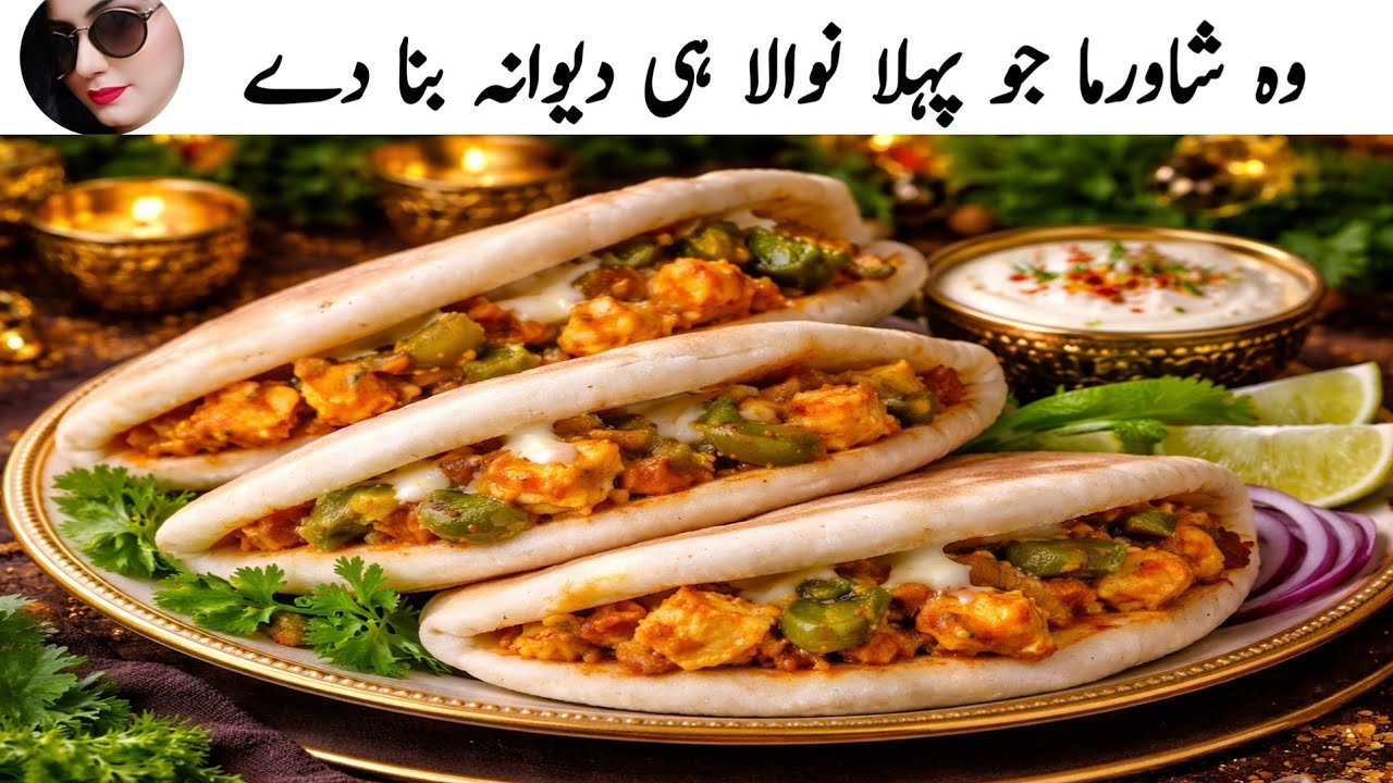 Chicken Shawarma Sandwich Recipe | Homemade Shawarma | Restaurant Style 