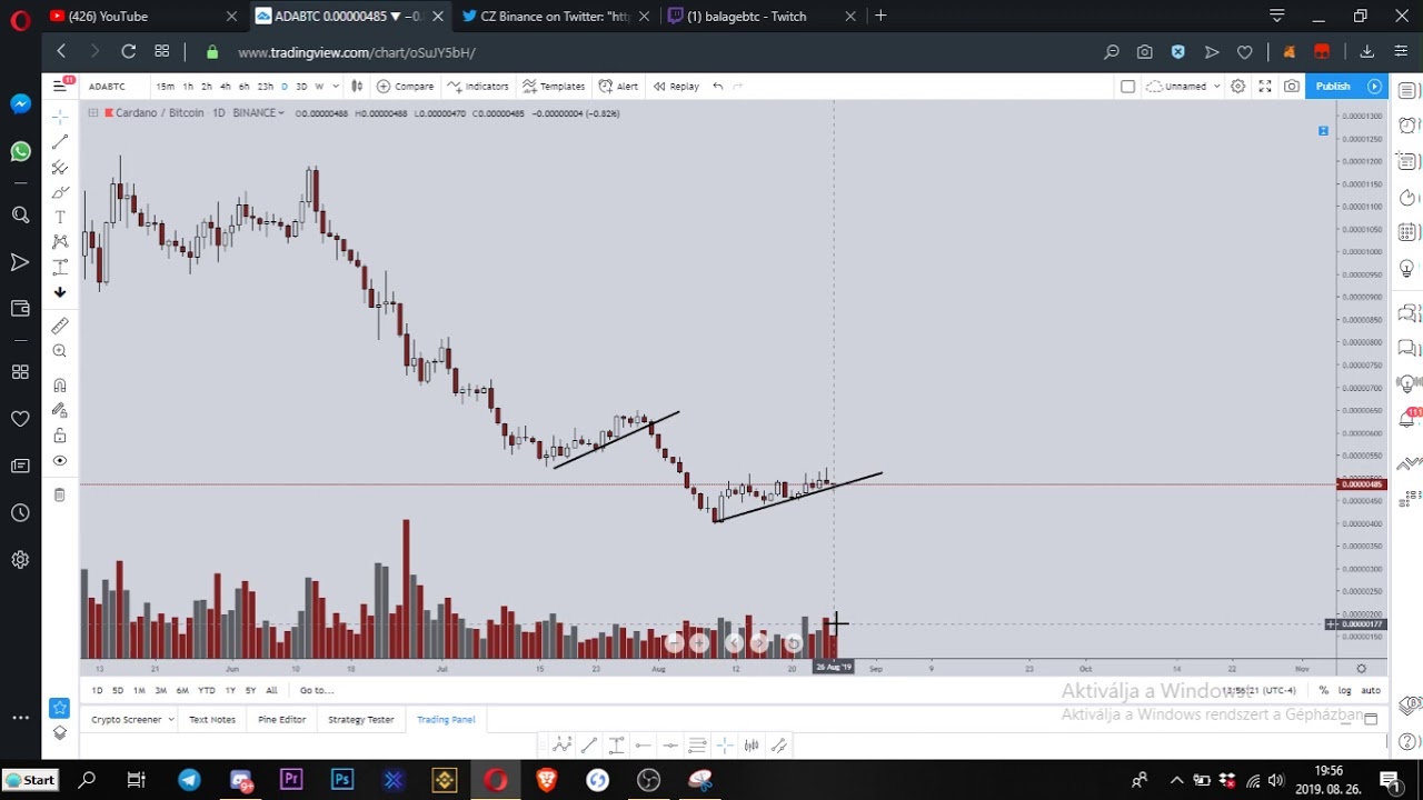 Kripto piaci k&ouml;rk&eacute;p &ndash; Bitcoin & Altcoin elemz&eacute;s - live stream #8 [08.26.]