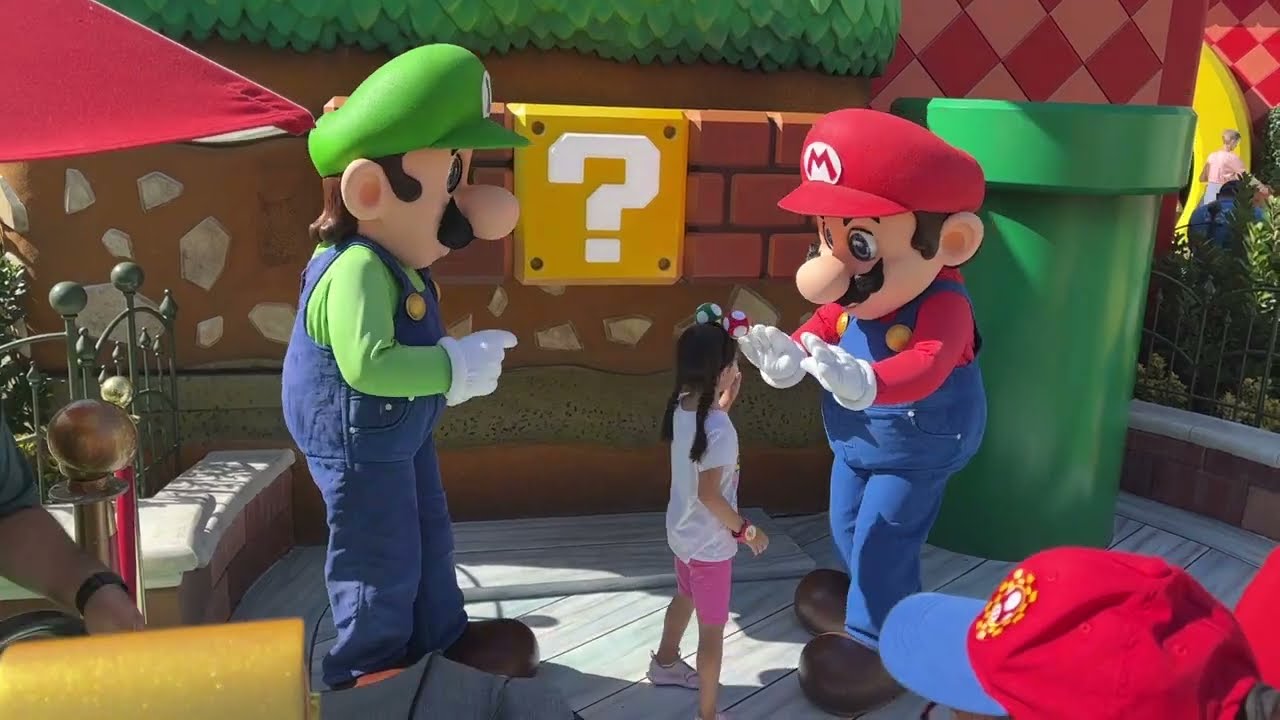 HHN 2023 Mario & Luigi Meeting at Super Nintendo World in Universal Studios Hollywood Los Angeles