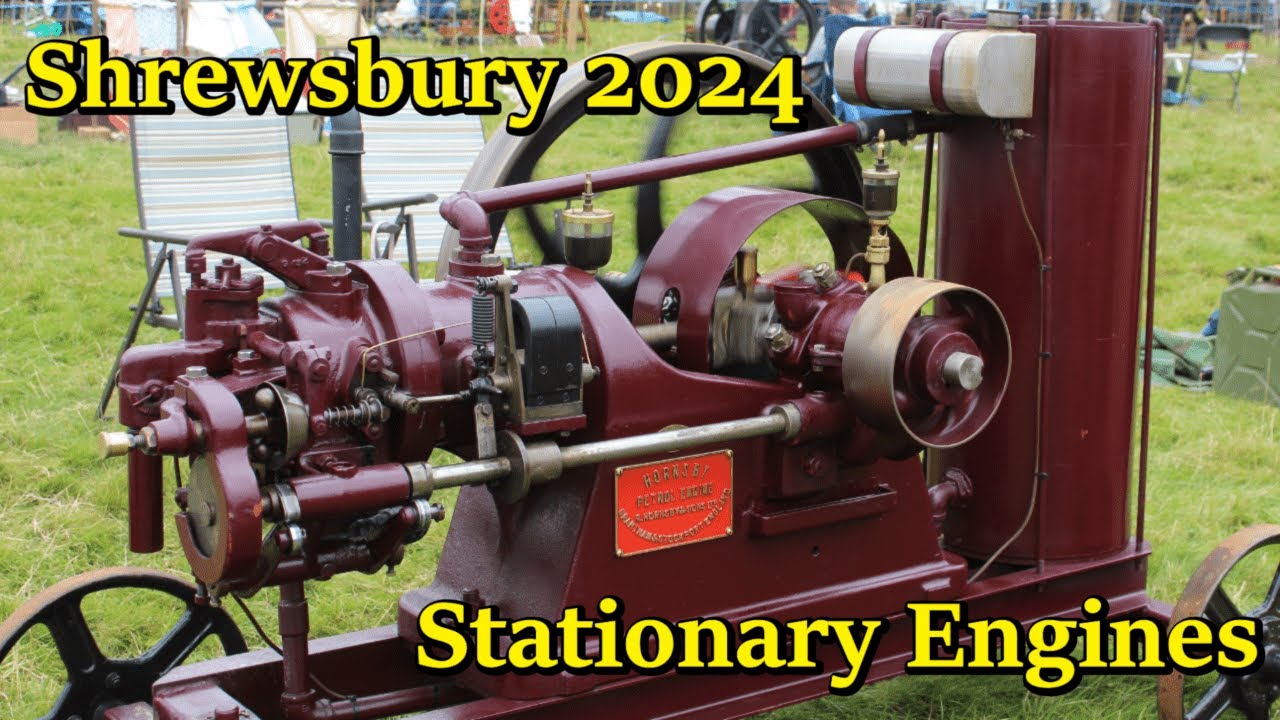Stationary Engines At Shrewsbury Steam Rally 2024