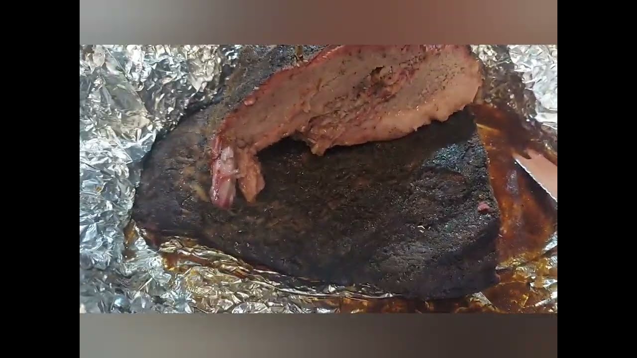 Bacon stuffed brisket and smoked pork belly. Brisket for my army bound cousin!