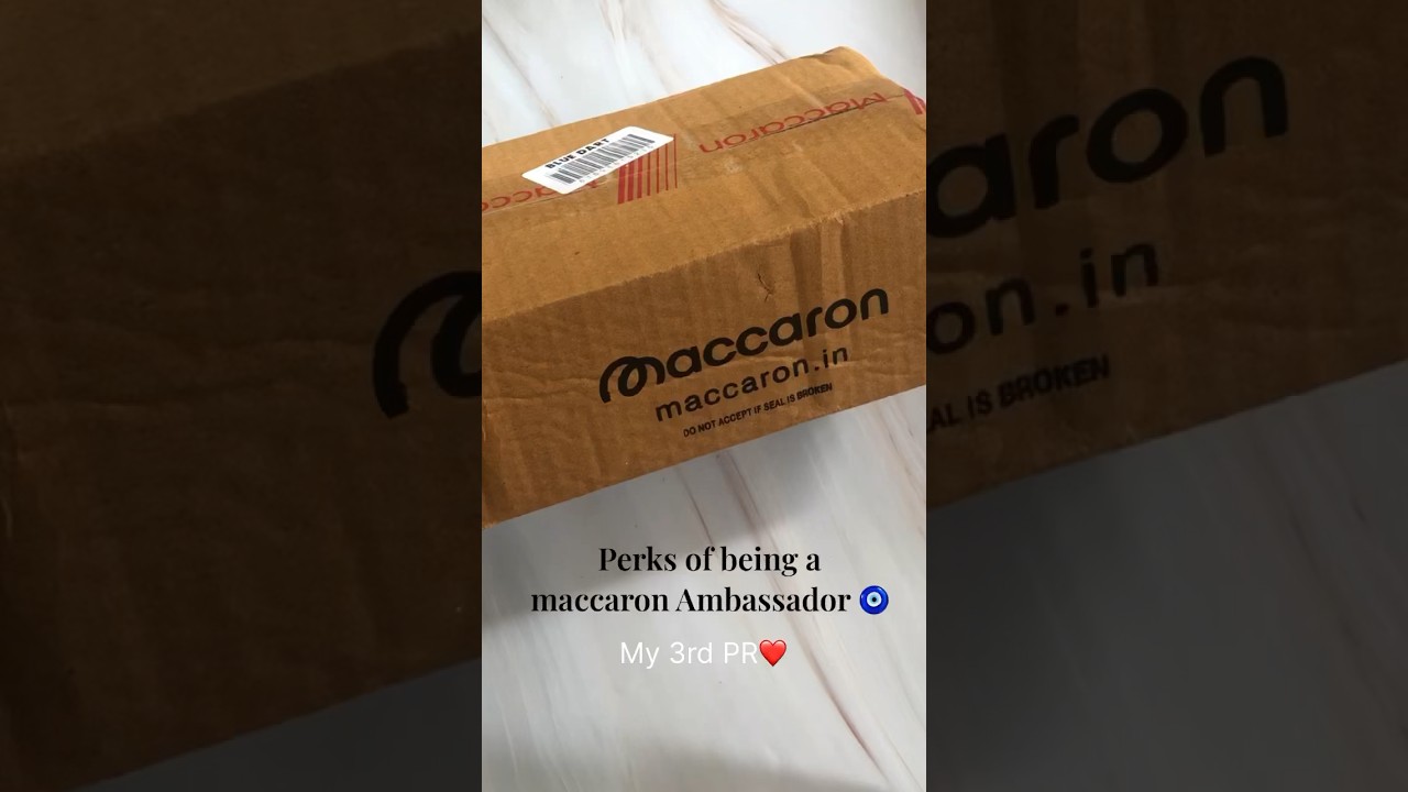 @Maccaron Pr #asmrunboxing #skincare #giftedproduct #maccaron #beauty #viralvideo #gifted