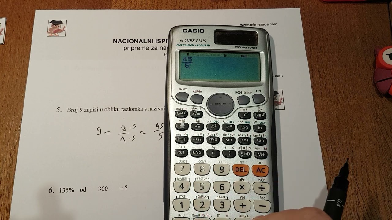 5. i 6. zadataka  nacionalni ispit 2023. matematika ogledni - pripreme za malu maturu ili nacinalni