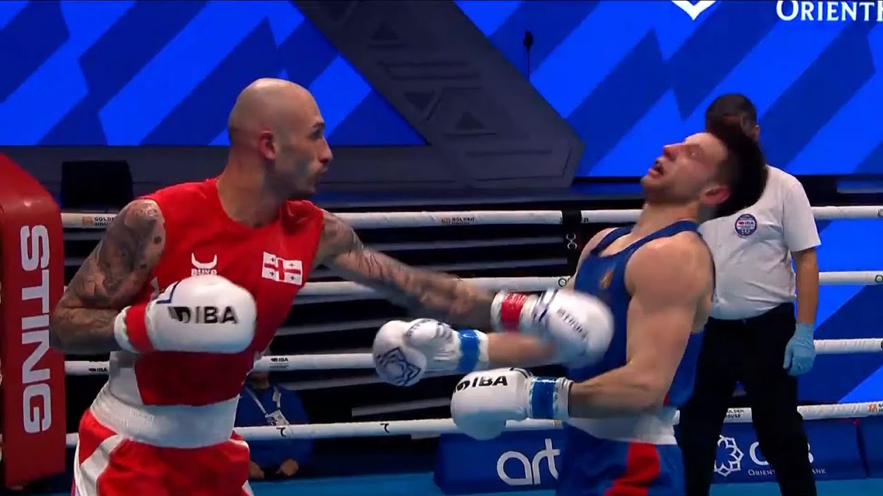 R32 (67KG) GURULI LASHA (GEO) vs PARASCHIV ALEXANDRU (MDA) | IBA World Boxing Championships 2023