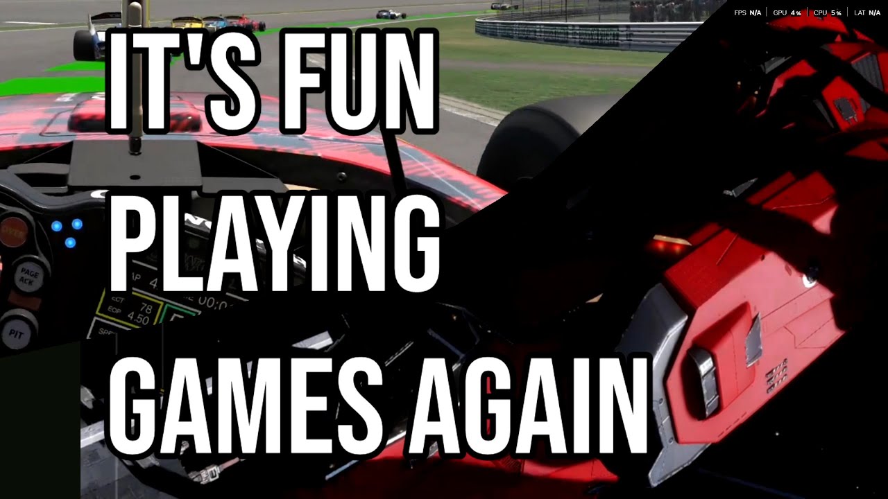 It's fun playing games again!