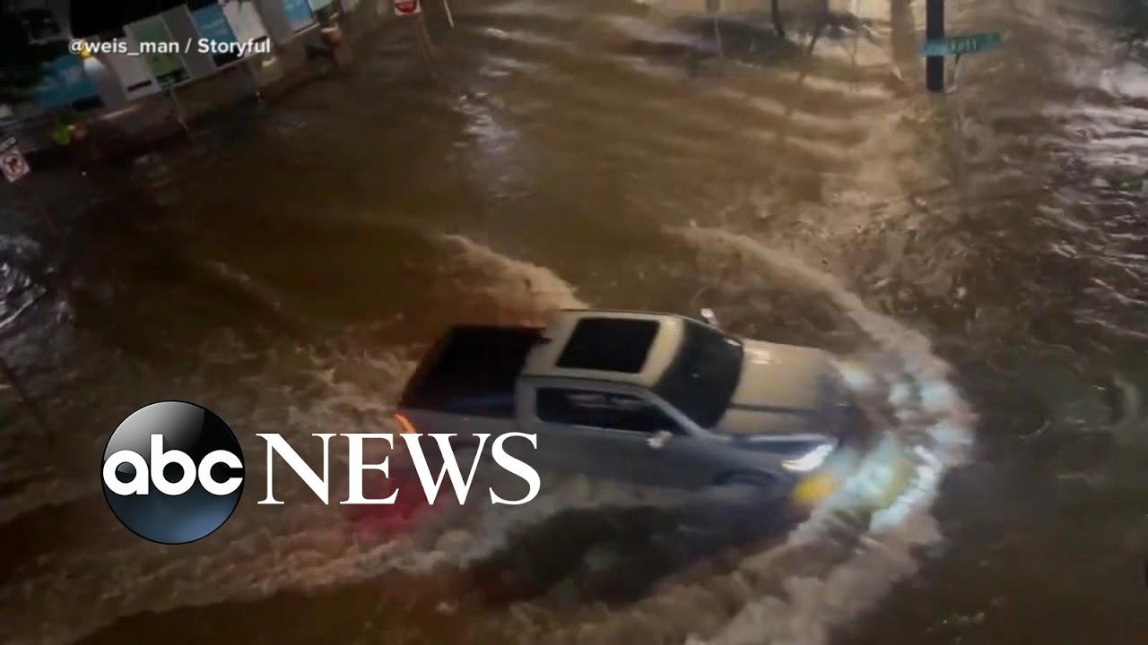 Hundreds of car rescues, 1 death after historic rain slams Texas l GMA