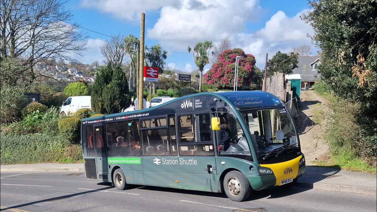 First Kernow Optare Solo M8500SL WK68 BSL (53861) on Rail Replacement