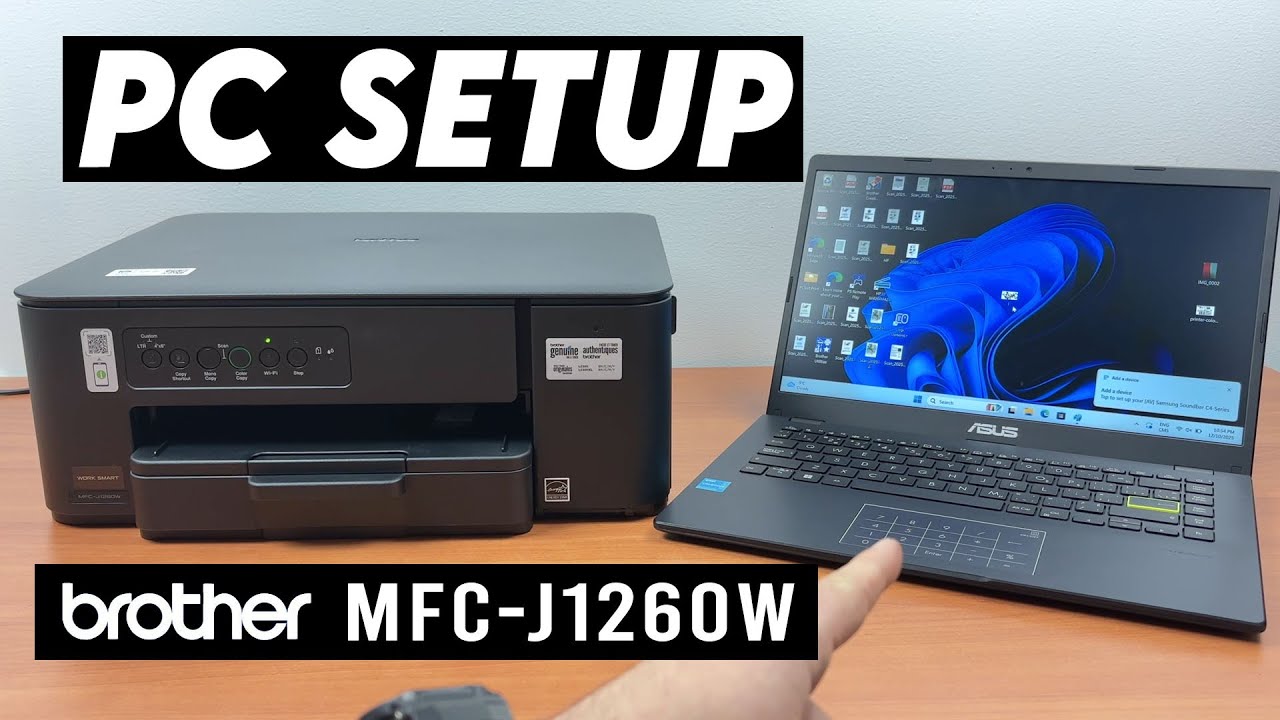 Как настроить компьютер для работы с Brother MFC-J1260W через Wi-Fi