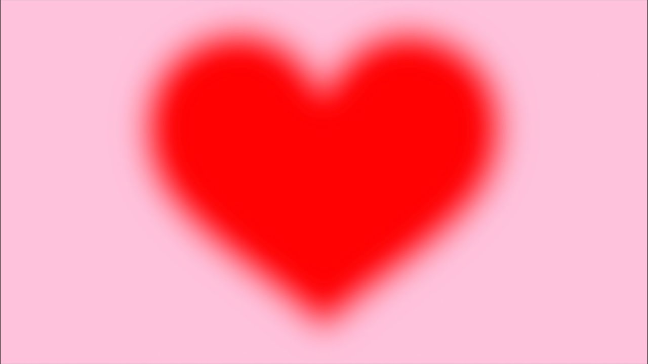 Smooth Color Changing Heart Screen with Chill Music - 1 HOUR - Valentines Vibes