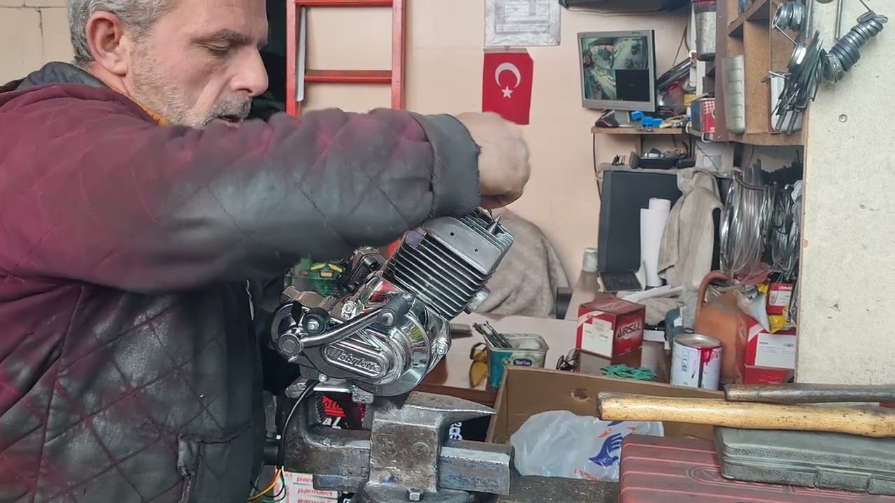 mobilet motor için ayak marşı montajı cit tek fark etmez anlatımı