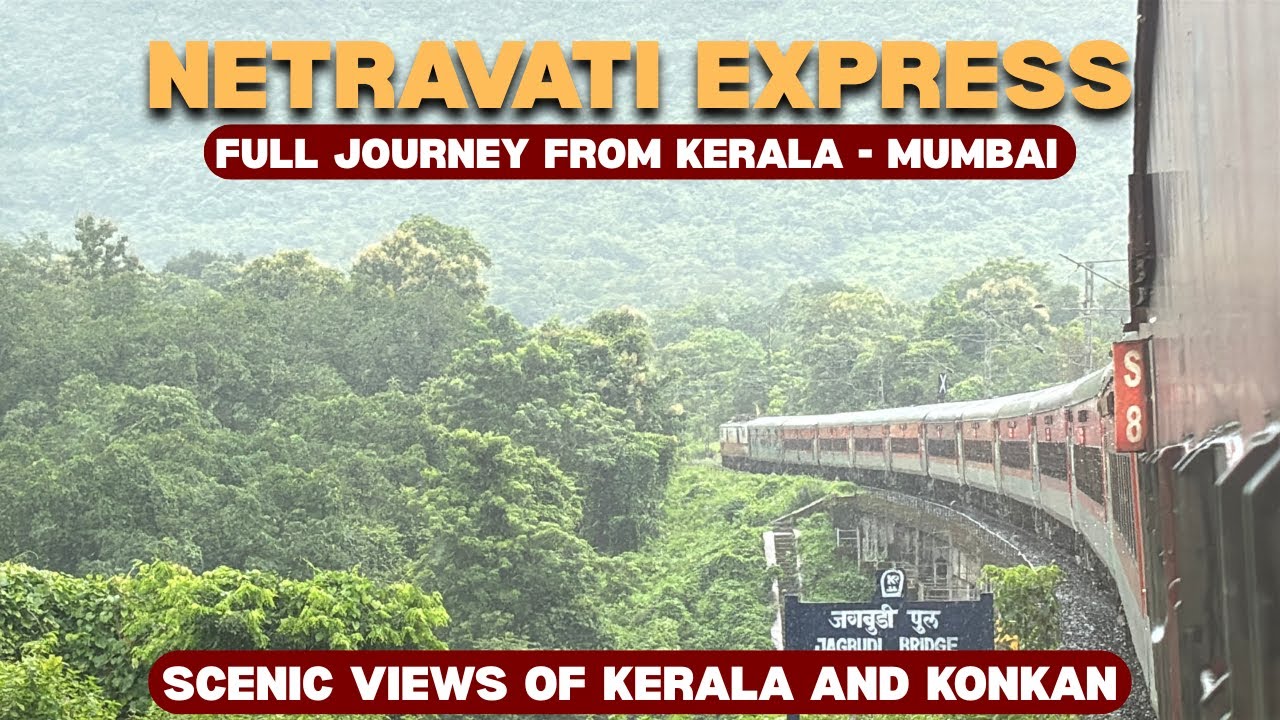 &ldquo;🚆 Ultimate Monsoon Train Journey | Netravati Express 16346 | Full Travel Experience | Coastal Line&rdquo;