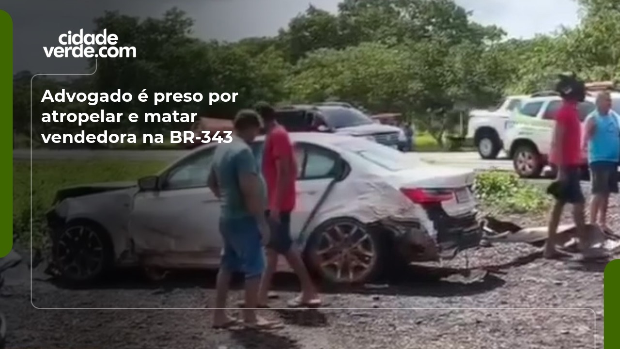 Advogado é preso por atropelar e matar vendedora na BR-343