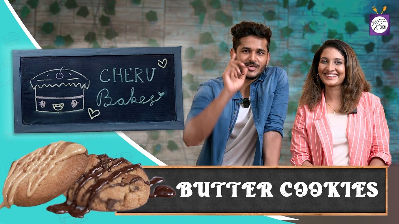Chef Cheruba &  Mukesh Making Choco peanut butter cookies | Cheru bakes | 🥄 Mediamasons Kitchen 🍴