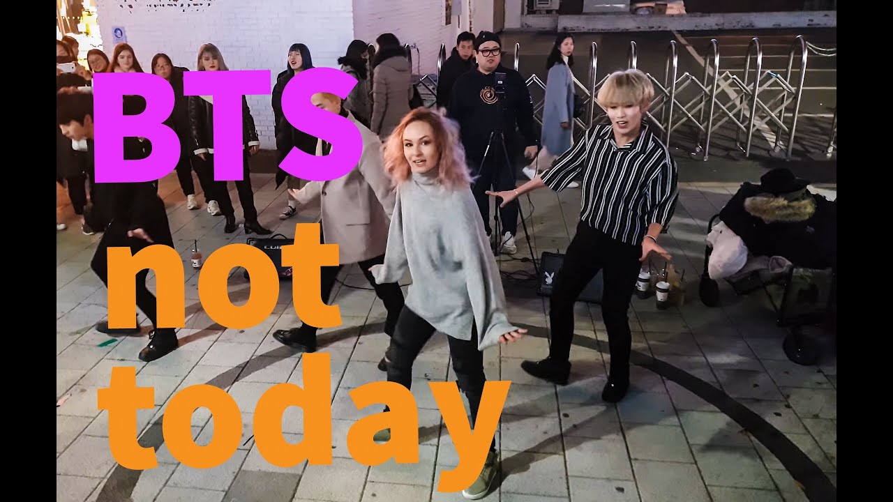 [KPOP IN PUBLIC] cover on BTS - NOT TODAY  by Alina with HOWL [Hongdae street busking•홍대버스킹]