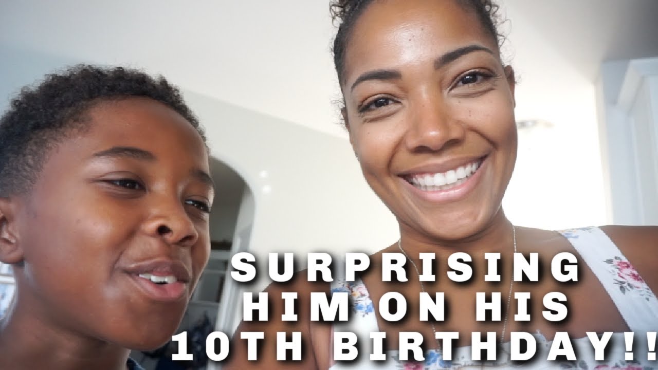 SURPRISING HIM ON HIS 10TH BIRTHDAY!!