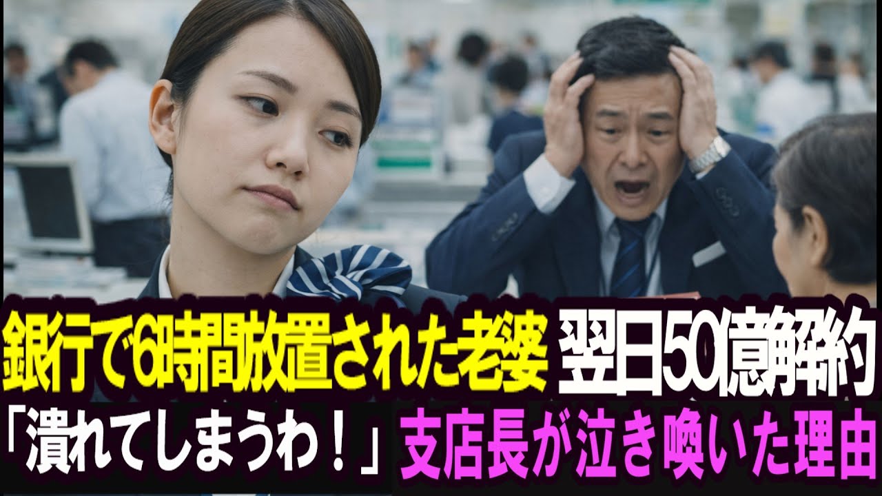 6時間無視された老婦人が翌日50億を引き出した結果…銀行が崩壊した