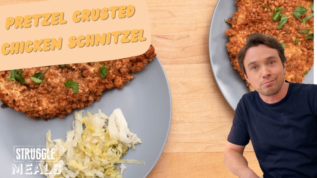 Pretzel Crusted Chicken Schnitzel on a Dime