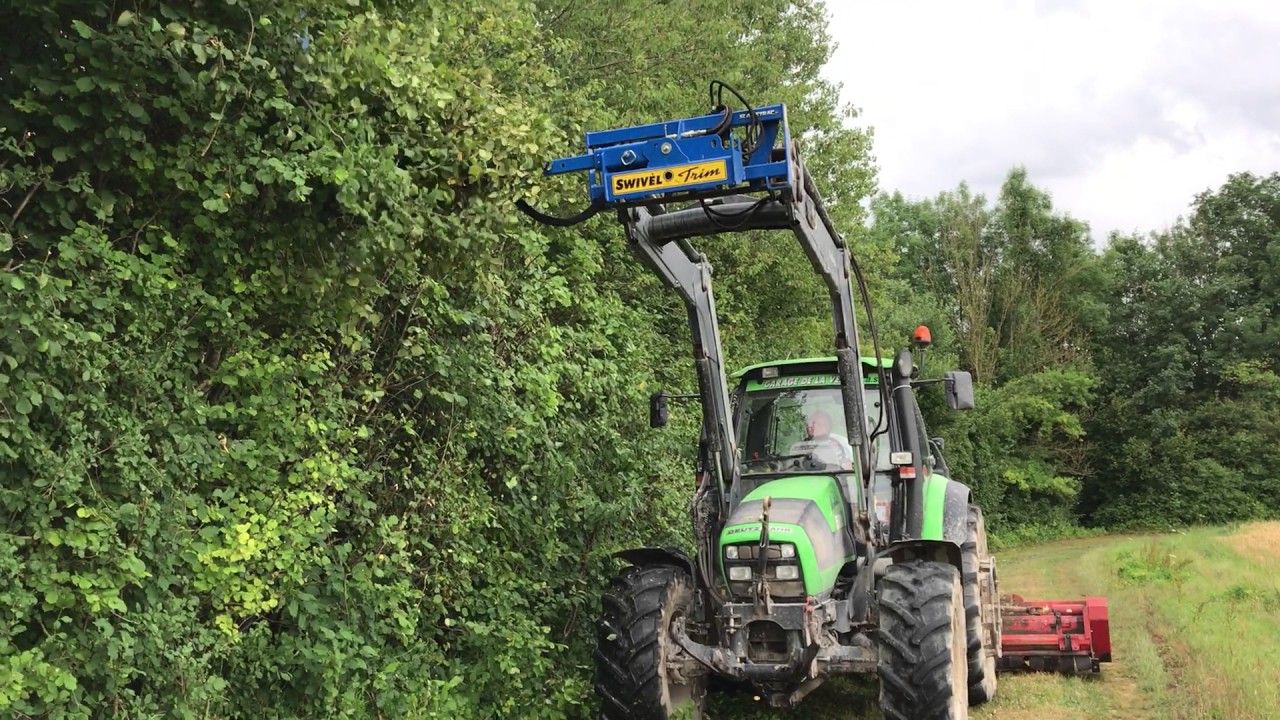 Taille haie, elagage agricole,avec broyeur d'accotement. sarlgillett.com slanetrac.ie .SA1000