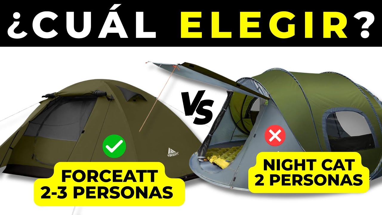 Tienda de Campaña Forceatt 2 Personas vs Night Cat 2 Personas | 🤔 ¿CUÁL es MEJOR?