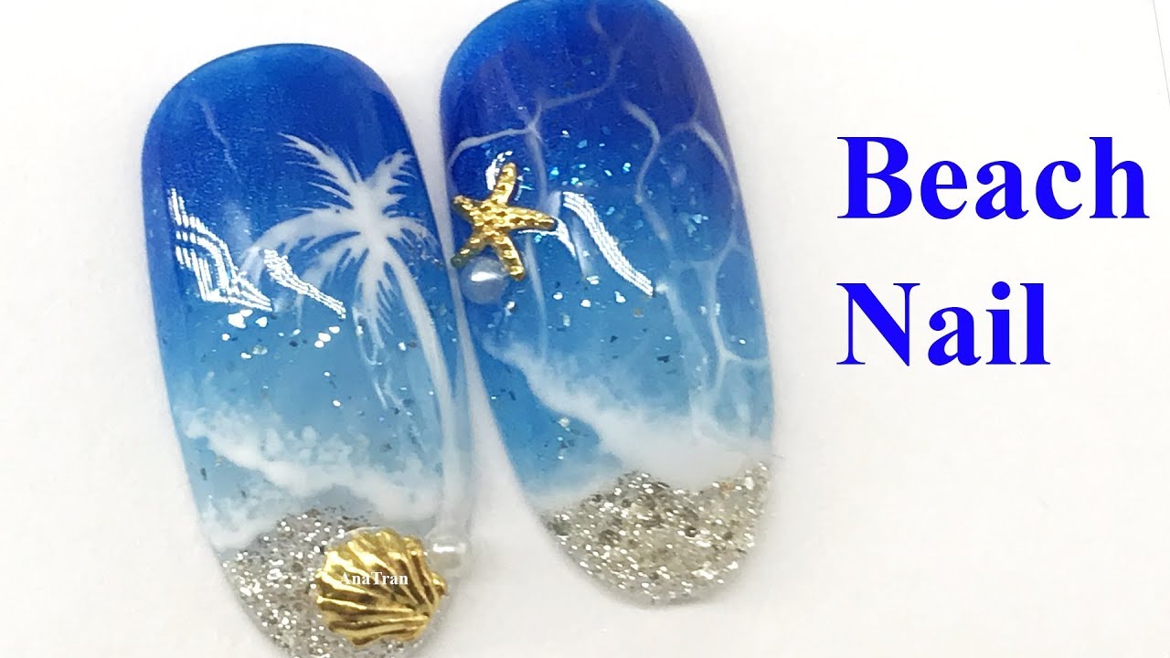MẪU MÓNG SÓNG BIỂN CỰC DỂ VÀ ĐẸP | Summer Beach Nails