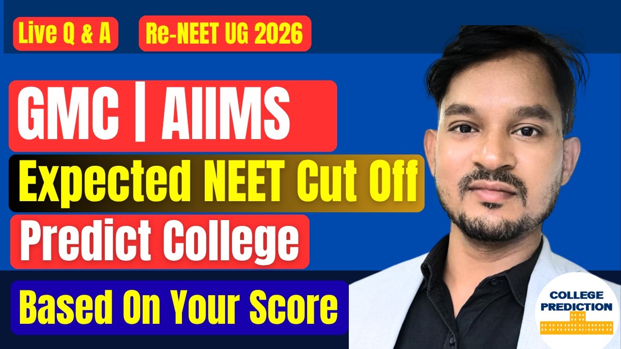 Re-NEET 2026 Live Q&A | Government Medical College Expected Cut Off | Rank & College Predictor