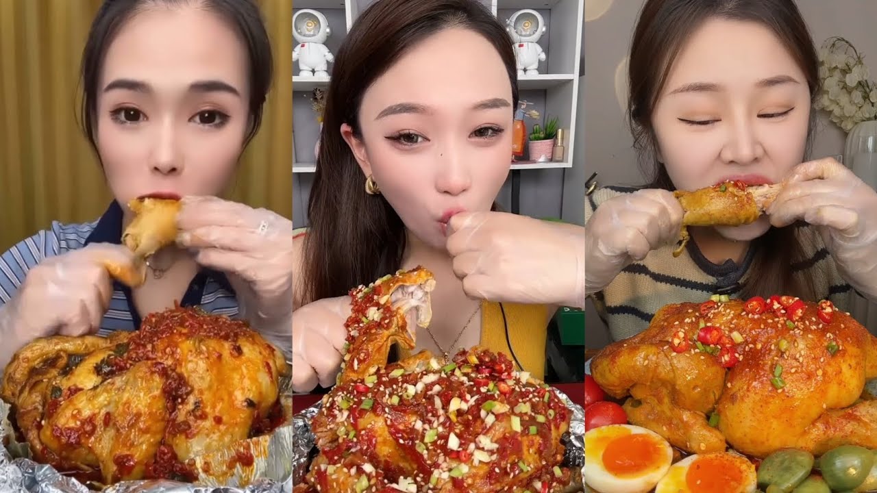Spiceast Whole Chicken Eating Challenge Whole Chicken with Extra Spice Asmr Eating Sounds