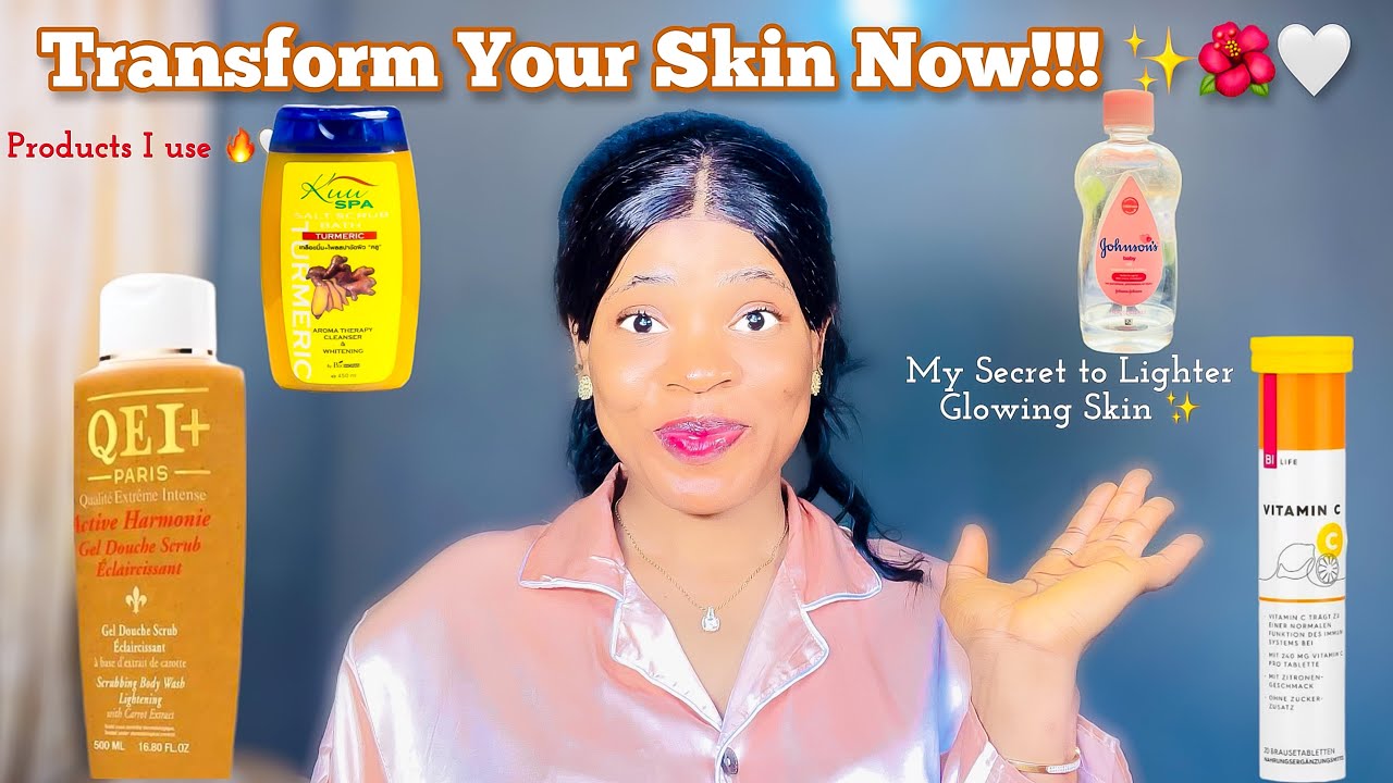 HOW I ACHIEVED A LIGHTER GLOWING SKIN + Products and Supplements for Perfect Skin! ✨+ Body Skincare
