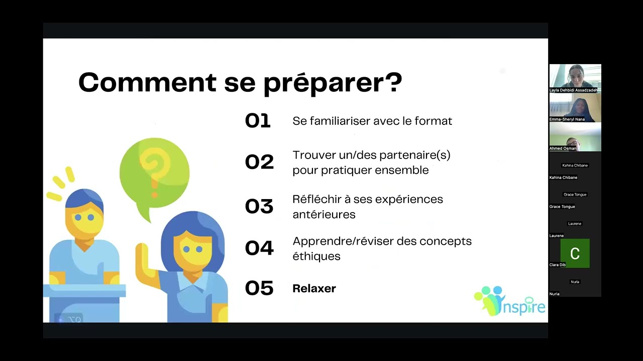 Atelier INSPIRE sur entrevues MEM ( Mini Entrevues Multiples)