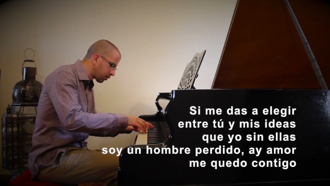 Me quedo contigo (Si me das a elegir) - Los Chunguitos - Versión para piano con letra
