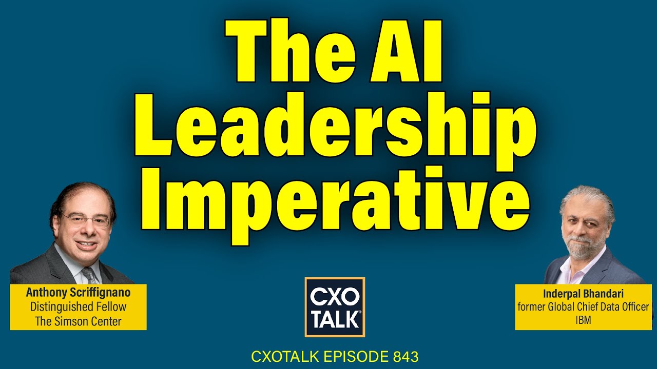 Mastering AI and Data Leadership Challenges with IBM's Former Chief Data Officer | CXOTalk #843