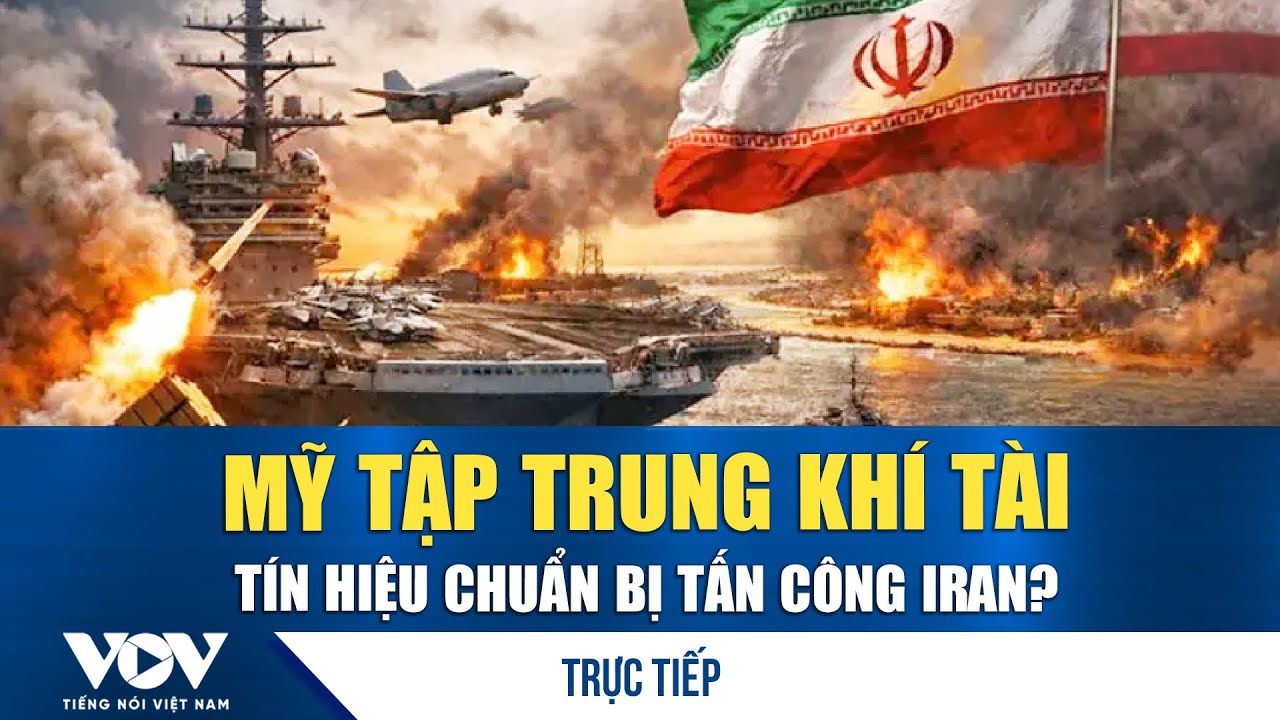 🔴TRỰC TIẾP: Mỹ dồn dập điều động máy bay quân sự về Trung Đông, Iran sắp đối mặt 