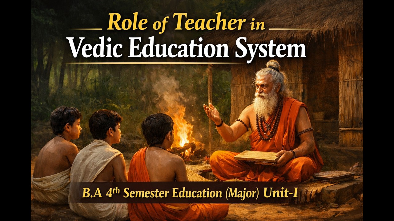 Role of Teacher in Vedic Education 